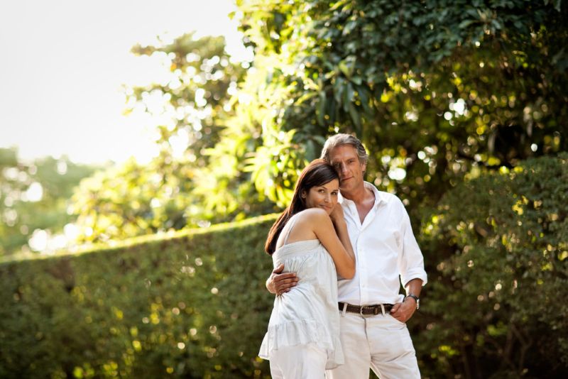 wealthy older couple