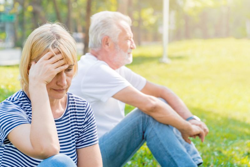 Older couple upset and not communicating well
