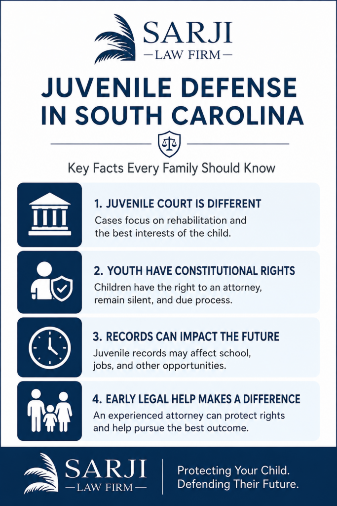 Charleston Juvenile Criminal Defense Infographic